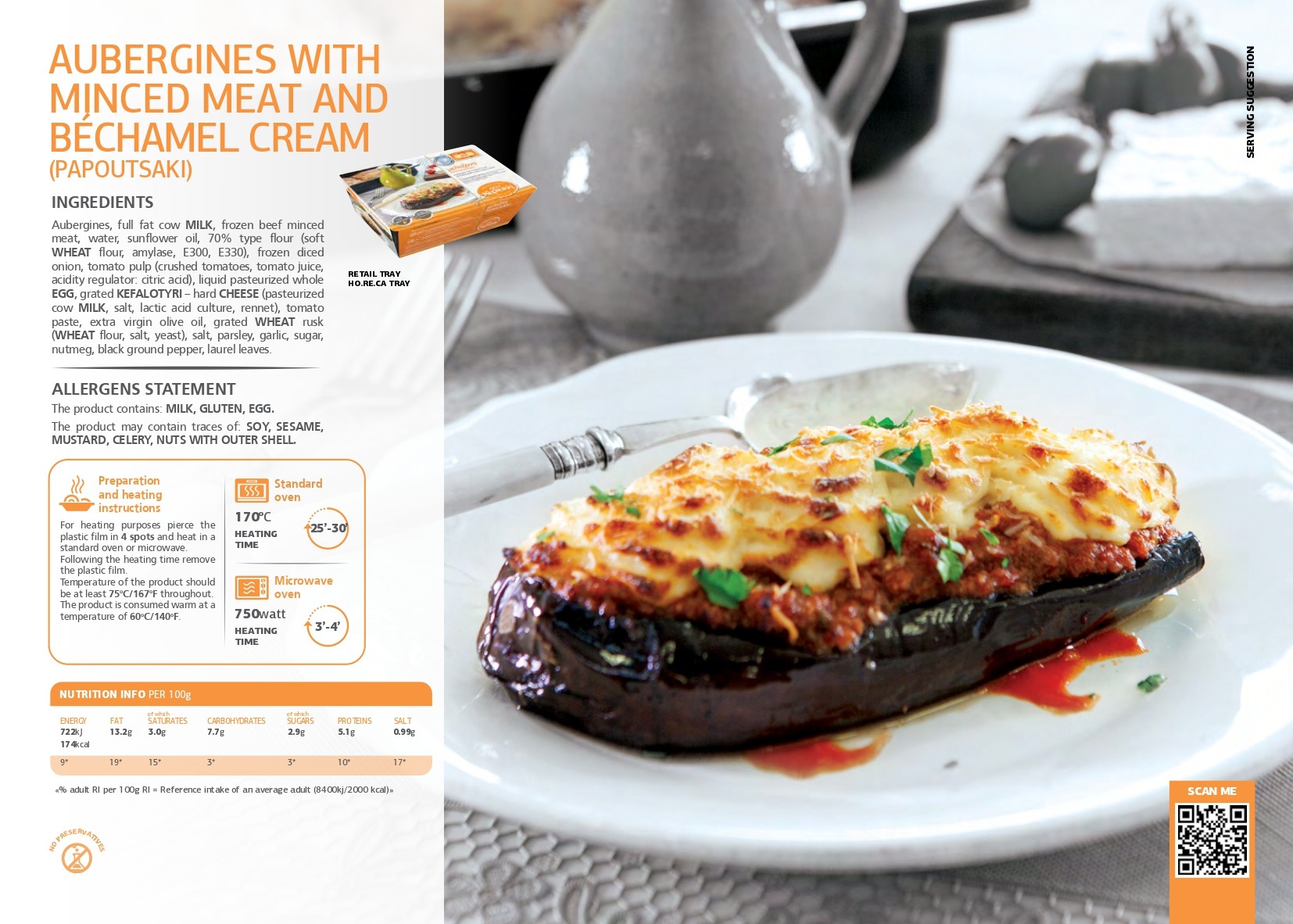 Aubergines with minced meat and bechamel cream pdf image