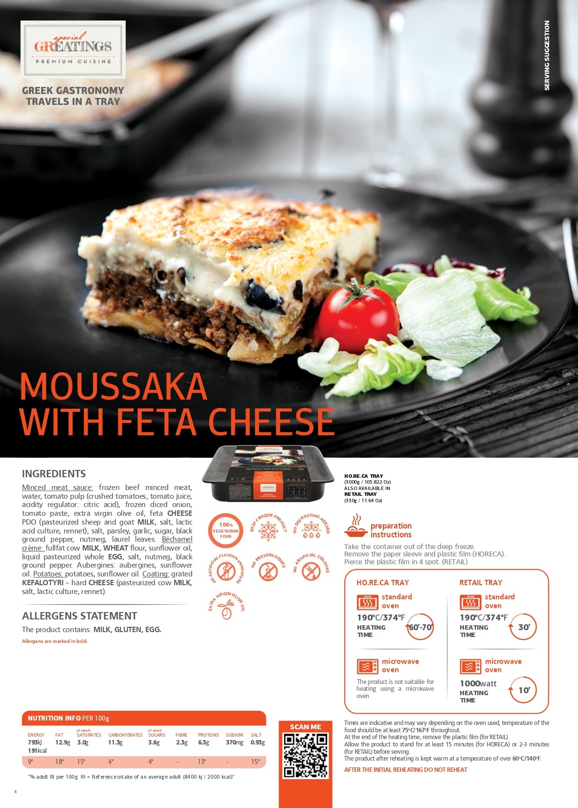 Moussaka with feta cheese PDO pdf image